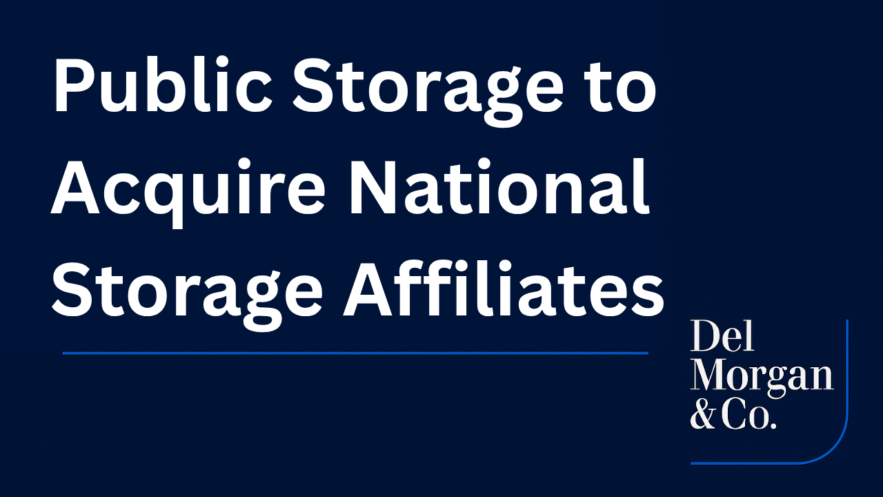Public Storage to Acquire National Storage Affiliates in an All-Stock Transaction
