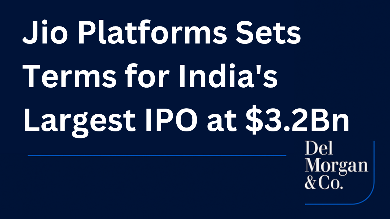Jio Platforms Sets Terms for India’s Largest IPO at $3.2Bn
